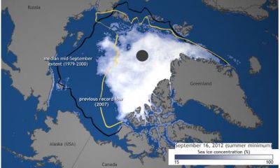 Banquise arctique en septembre 2012