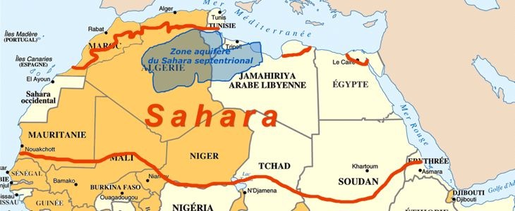 Nappe d'eau du Sahara septentrional