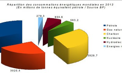 Répartition des énergies en 2013